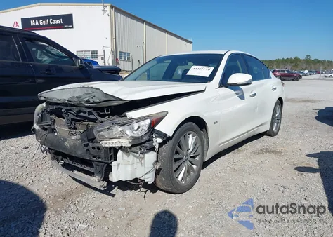 2018 Infiniti Q50 3.0T Luxe z USA, uszkodzony, nr VIN JN1EV7AP1JM365098